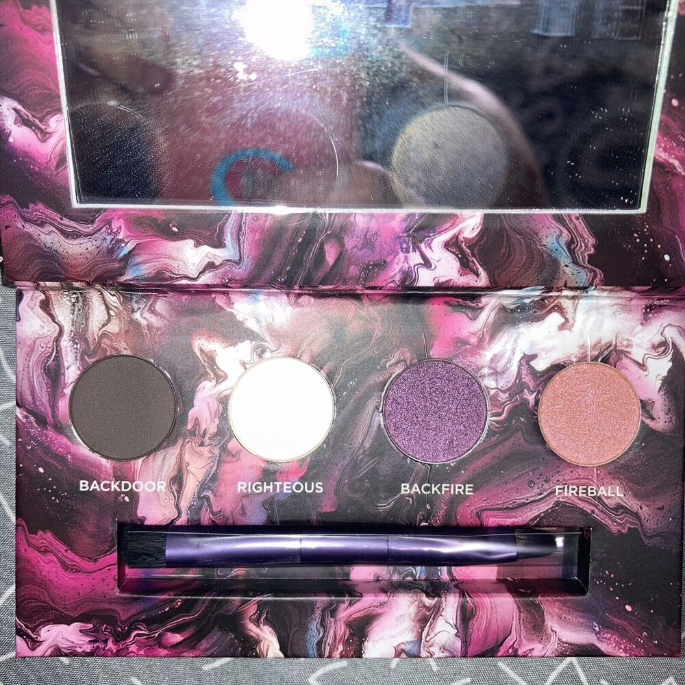 Urban Decay Pallet Urban Addiction 4 Colors Sparkle Glitter Brush Fun 4x 0.03oz